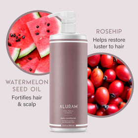 ALURAM creamy conditioner texture close-up revealing lightweight glide