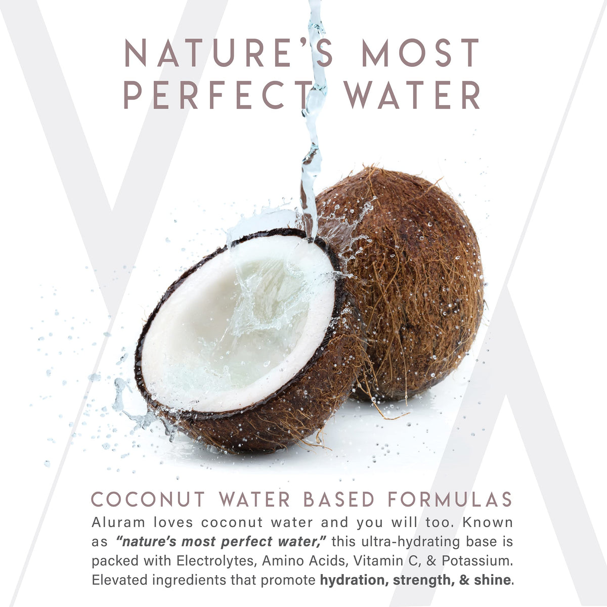 ALURAM conditioner applied in shower to wet hair, illustrates easy application for volume