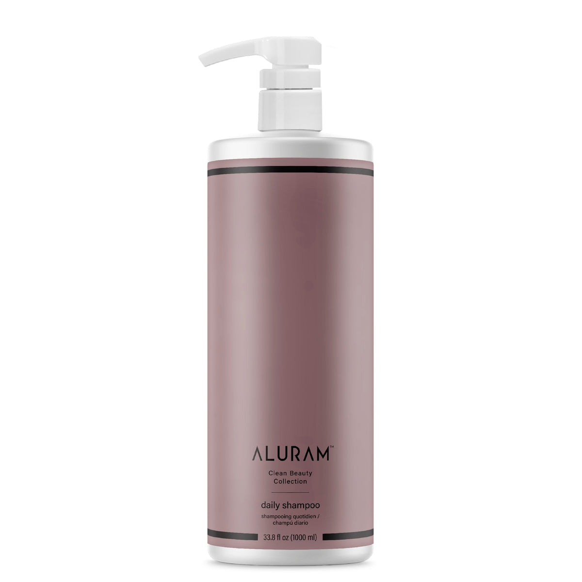 ALURAM front bottle showing coconut water formula and size benefit