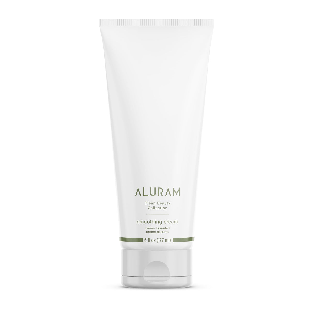 ALURAM front packaging showing coconut water smoothing cream and benefits