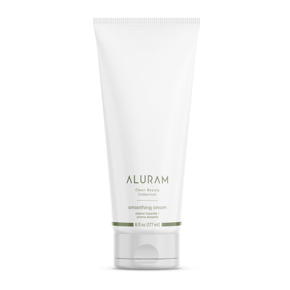 ALURAM front packaging showing coconut water smoothing cream and benefits
