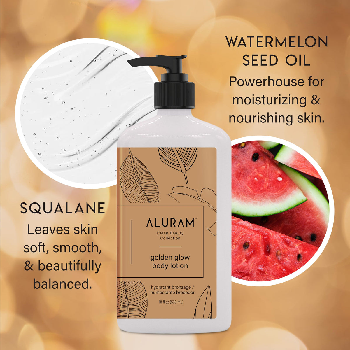 Aluram applying lotion to arm showing even coverage and subtle buildable glow