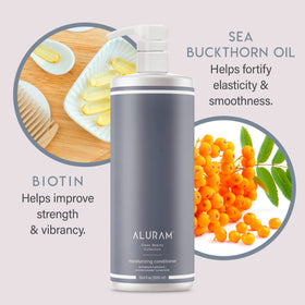 ALURAM bottle in hand size comparison shows travel and value benefit