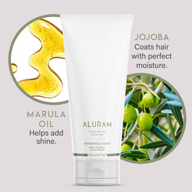 ALURAM product label highlighting marula jojoba and coconut water ingredients