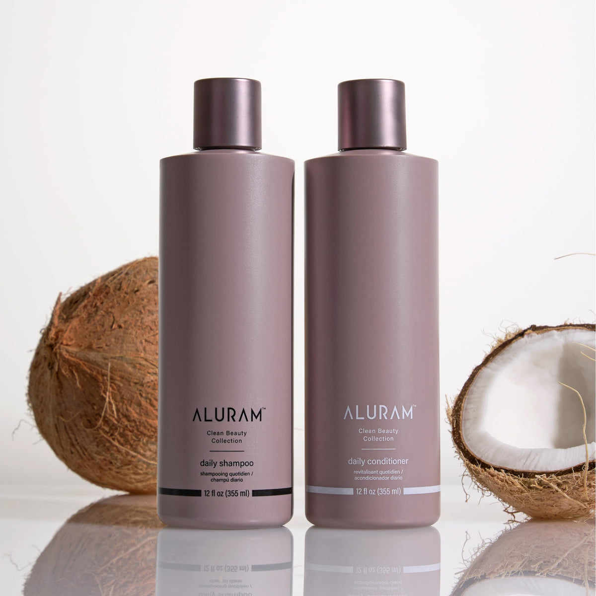 ALURAM back label close-up listing clean-beauty ingredients