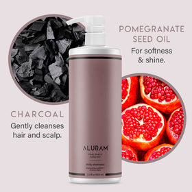 ALURAM product in hand to display 33.8 oz size and value benefit