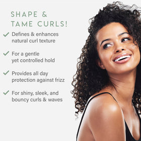ALURAM curl cream texture close-up highlighting smooth consistency