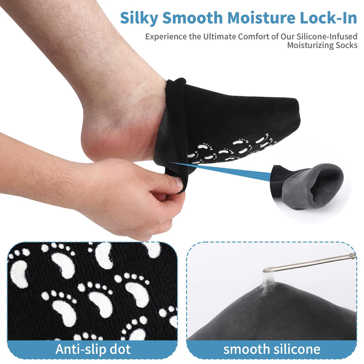 ALUROICE elastic ankle cuff detail showing secure seal