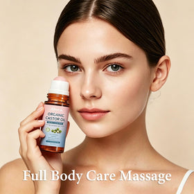 Alveria roll-on on vanity with towel showing everyday self-care ritual benefit