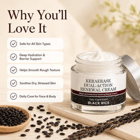 ALVORIA black and white rice extracts displayed to show natural nourishing benefits