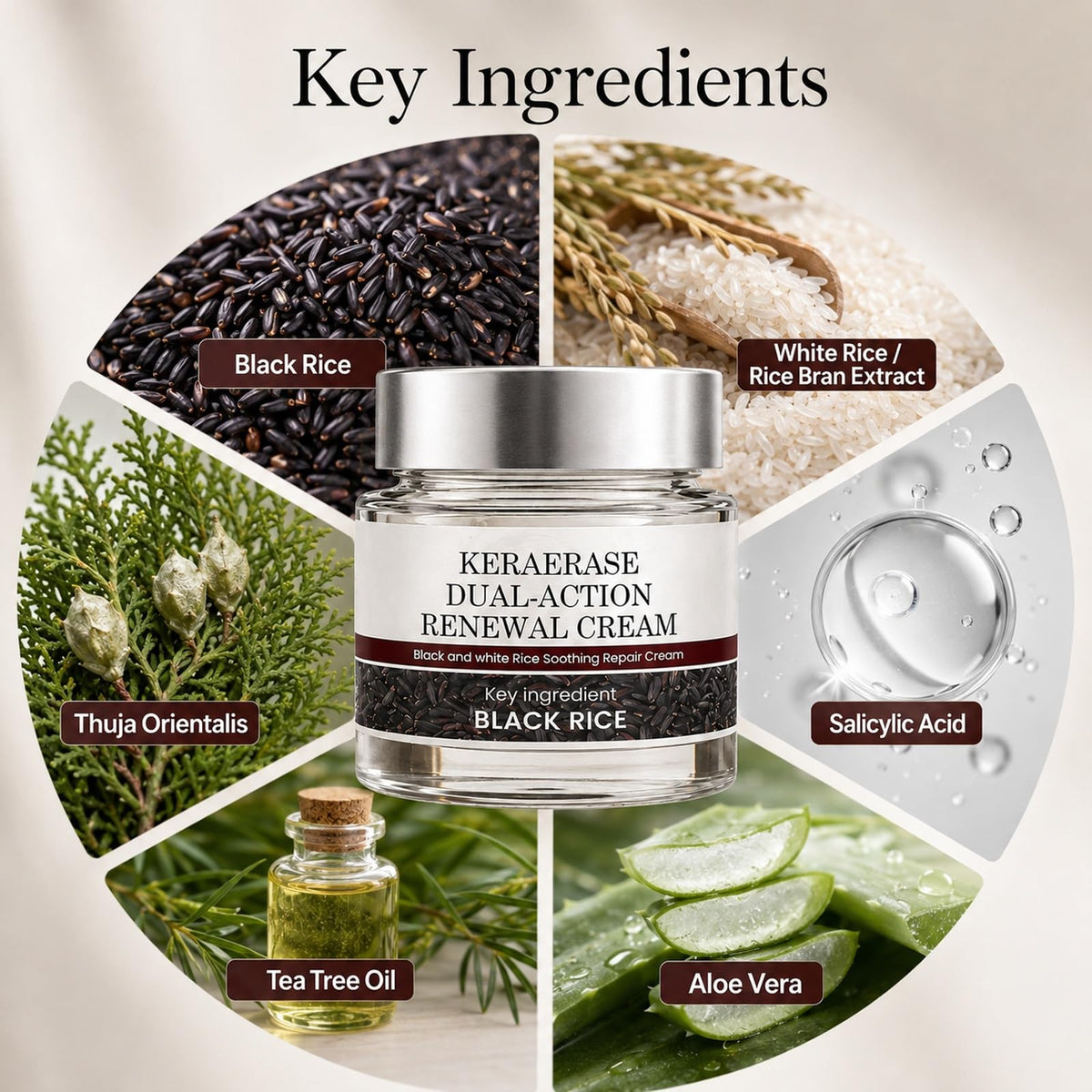 ALVORIA label close-up showing ingredient transparency and calming formulation benefit
