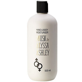 Alyssa Ashley ingredient and label shot showing fragrance notes and usage guidance benefit