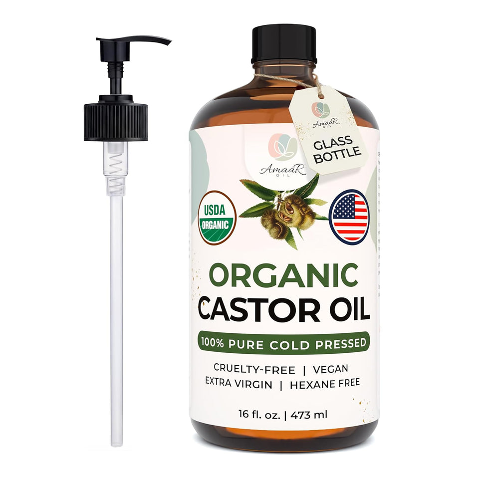 AMAAROIL front packaging showing label and organic seal for trust