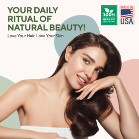 AMAAROIL applied to scalp demonstrating targeted moisturizing benefit