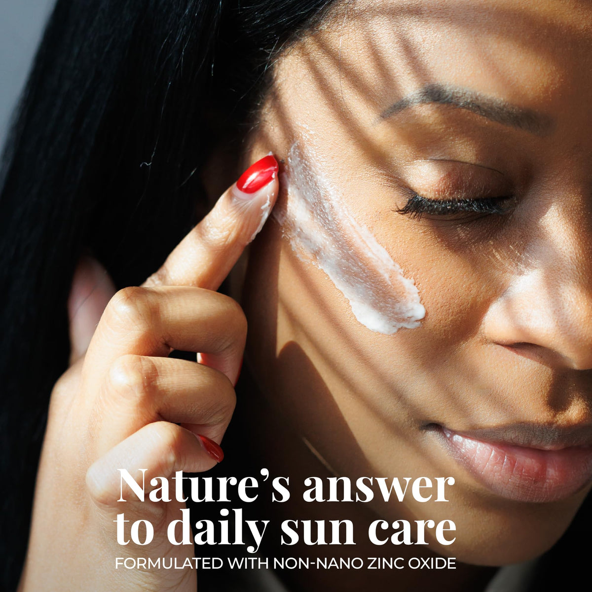 Amallow application on face showing tinted coverage and quick blending benefit