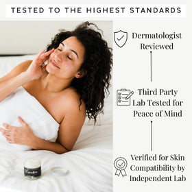 Amallow hand applying moisturizer demonstrating lightweight absorption