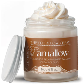 Amallow front jar showing Clean Cloud label and compact 4 oz size for natural hydration