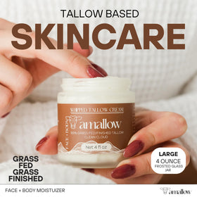 Amallow open jar whipped texture close-up showing smooth spreadability and rich nourishment