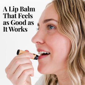 Amallow Orange Peel stick showing citrus scent and bright, hydrating effect