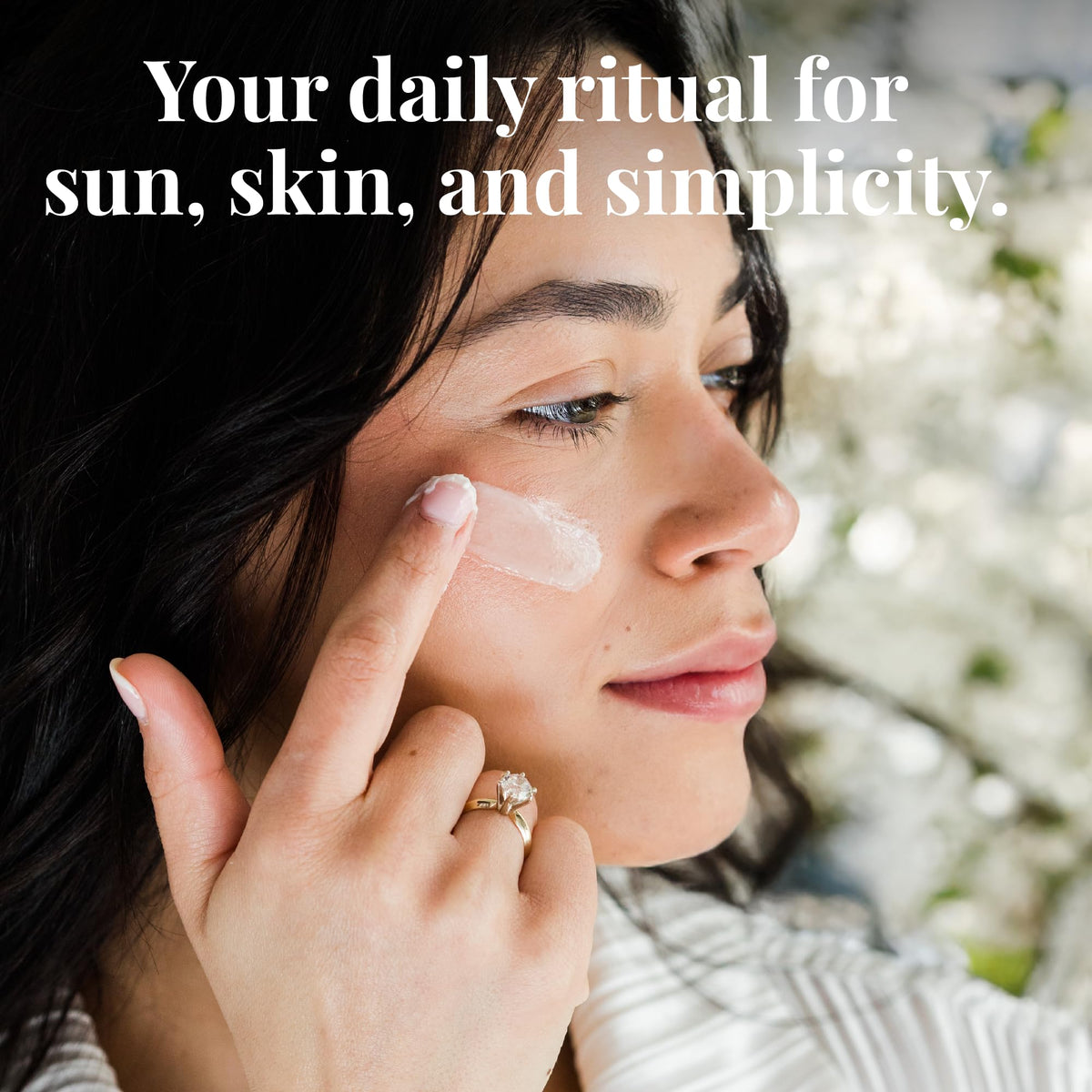 Amallow outdoor lifestyle with balm in use on skin showing practical sun care benefit