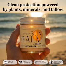 Amallow texture close-up of balm surface and cocoa tint demonstrating smooth blendability