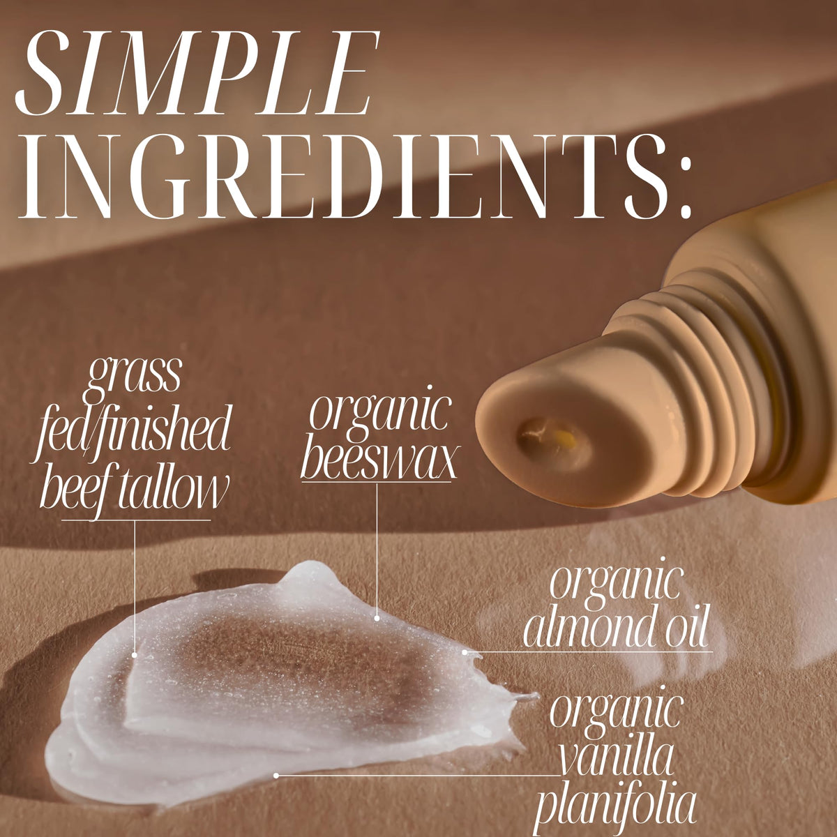 Amallow texture close-up of balm on skin showing smooth glide and nourishment