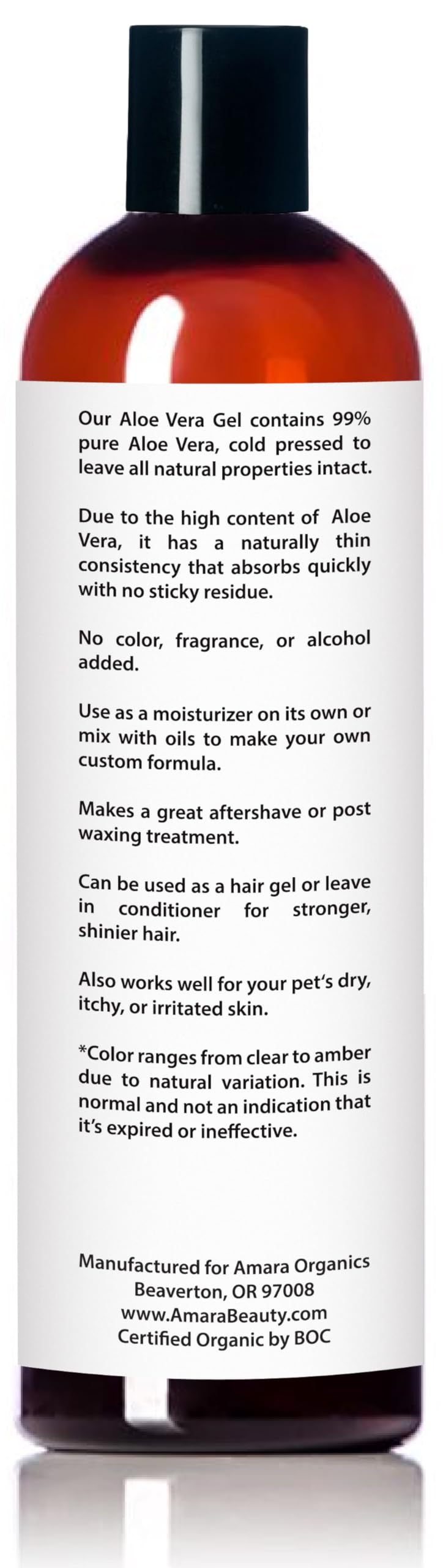 Amara Beauty gel texture close-up illustrating lightweight, fast-absorbing benefit