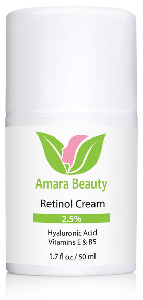 Amara Beauty retinol applied on hand demonstrating spreadability and fast absorption benefit comfortable wear