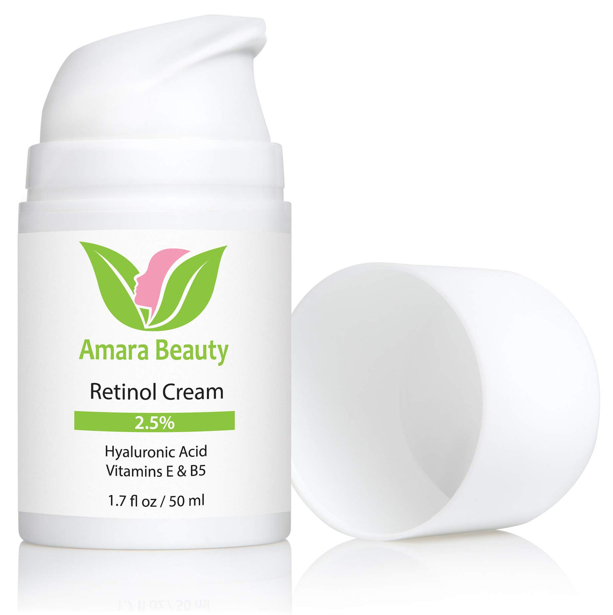 Amara Beauty retinol cream texture close-up highlighting rich hydrating consistency benefit moisturizes