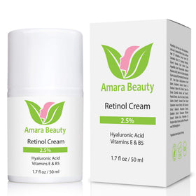 Amara Beauty jar open with visible cream showing smooth formula benefit easy to scoop