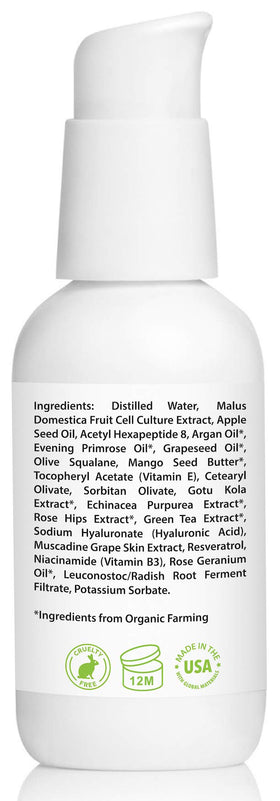 Amara Beauty size and label detail highlighting ingredients and 2 fl. oz. scale