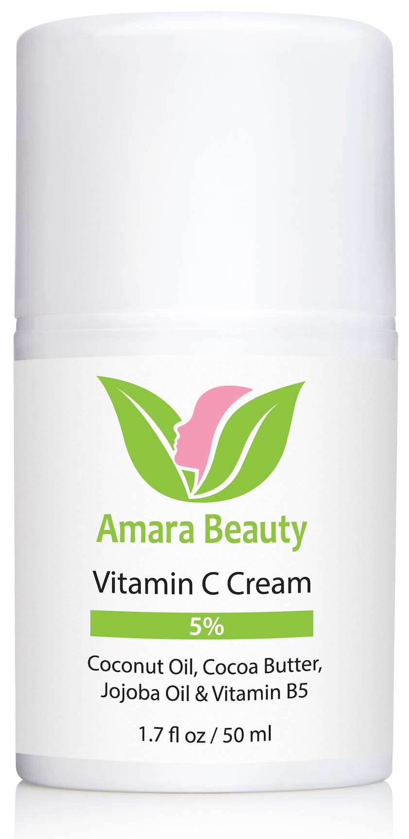 Amara Beauty jar beside a ruler for accurate 1.7 fl. oz. size reference