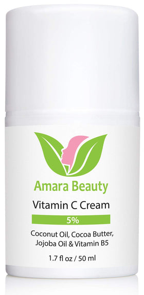 Amara Beauty jar beside a ruler for accurate 1.7 fl. oz. size reference