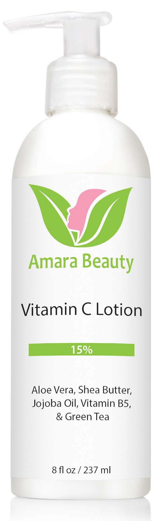 Amara Beauty close-up of lotion texture demonstrating lightweight, non-greasy finish
