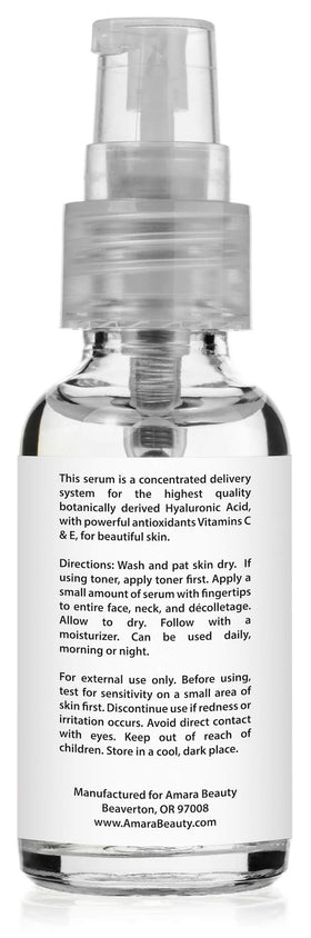 Amara Beauty texture closeup highlighting lightweight, non-greasy serum finish for smooth skin