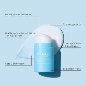 AMAXY ingredient label close-up highlighting Kereffect technology for bond rebuilding benefits