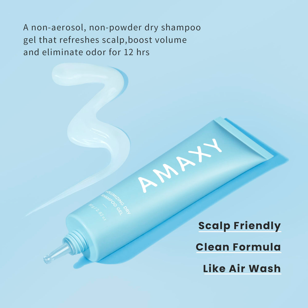 AMAXY gel texture close-up demonstrating smooth, residue-free application