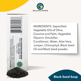Amazing Herbs label and ingredient list detail emphasizing pure formulation