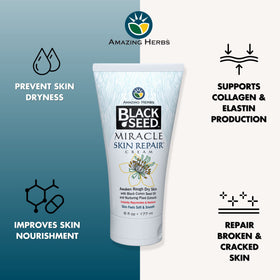 Amazing Herbs cream texture close-up highlighting smooth, non-greasy finish and absorbency