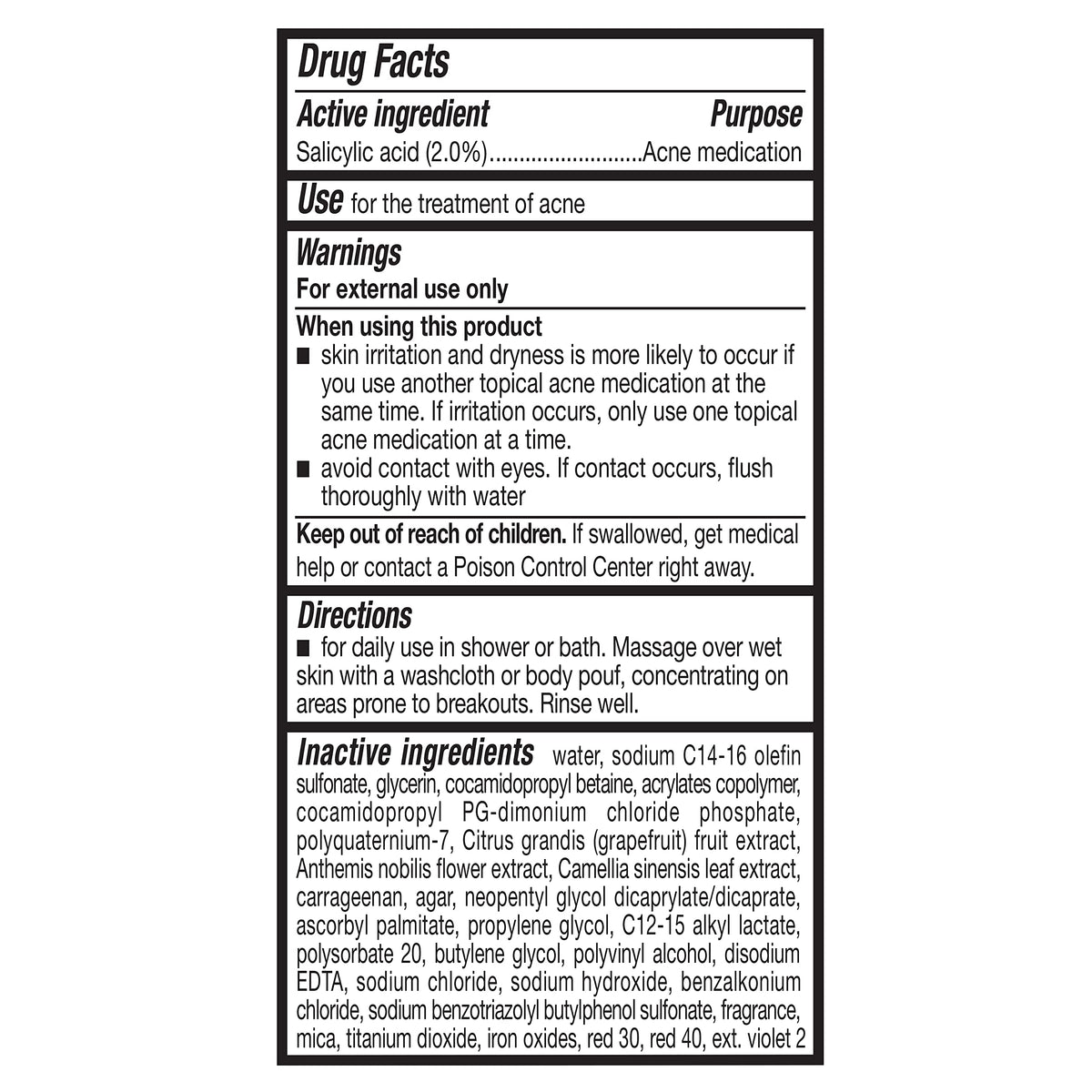 Amazon Basics body wash used in shower showing targeted chest and back cleansing