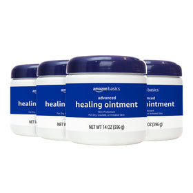 Amazon Basics front tub view showing label and large 14 oz size for value
