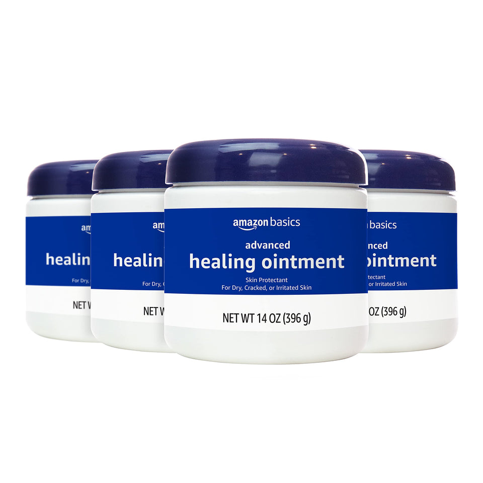 Amazon Basics front tub view showing label and large 14 oz size for value