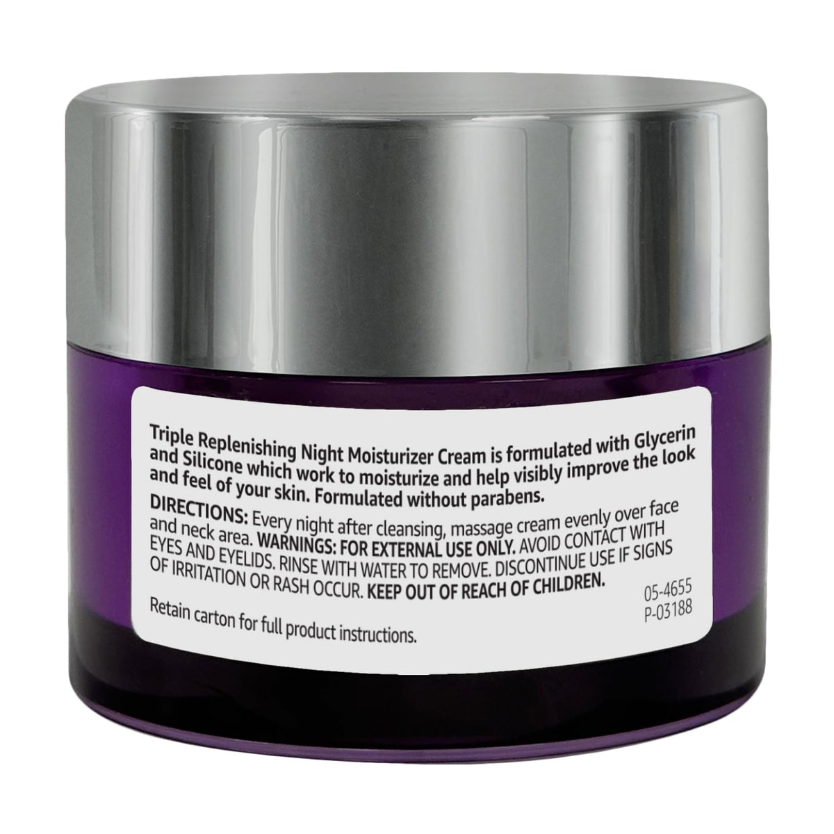 Amazon Basics cream gently spread on cheek demonstrating smooth finish benefit