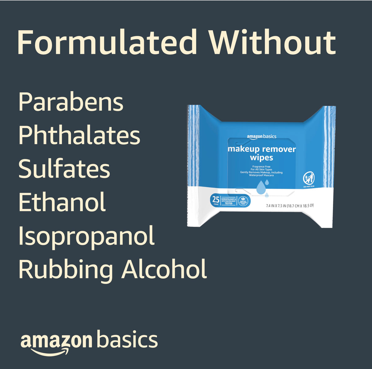 Amazon Basics six-pack displayed on bathroom counter for convenience