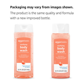 Amazon Basics bottle in hand for size comparison and travel-friendly convenience