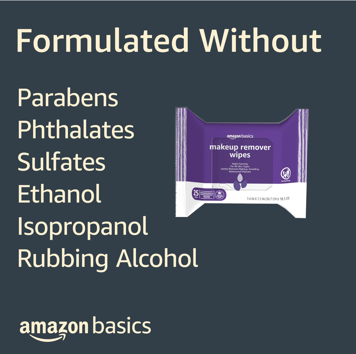 Amazon Basics pack beside a hand for scale showing travel-friendly size