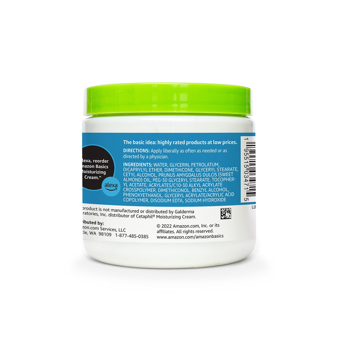 Amazon Basics jars next to ruler to show 16-ounce scale and value-per-size benefit