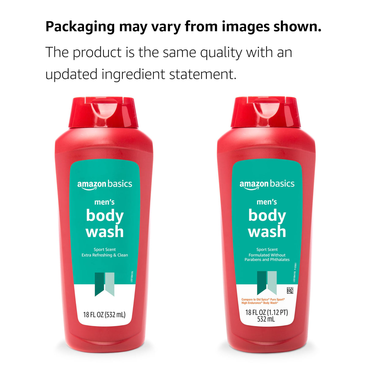 Amazon Basics pump and cap detail for easy dispensing and mess-free shower benefit
