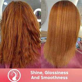 Amazonliss in salon lifestyle setting delivering glossy blowout