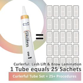 amber lash label close-up displaying product details and clear usage guidance